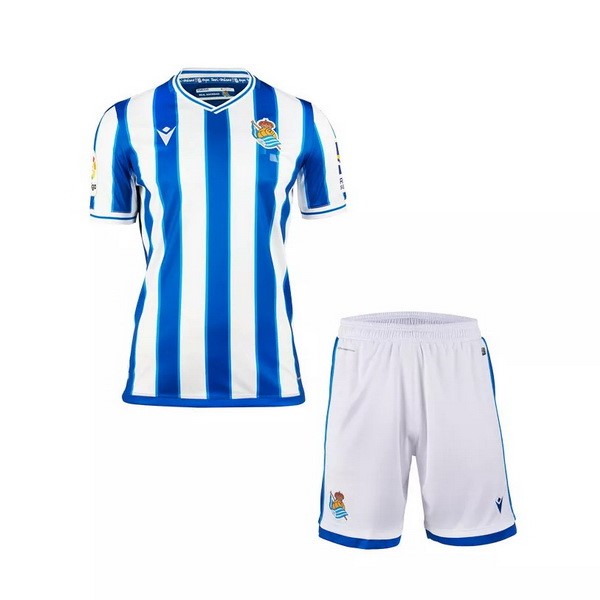 Camiseta Real Sociedad 1ª Niño 2020 2021 Blanco Azul